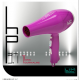 Diffúzoros hajszárító LIM-HAIR-AM1 Ion Tourmalin 2400W Lilás Pink + Ajándék