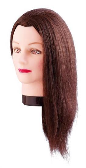 Fodrász Babafej 35-40cm 100% természetes hajjal - Emily Barcelona7000835 - 00624 + tartó