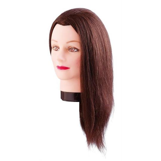 Fodrász Babafej 50cm barna hajjal Estelle Germany7000829 + tartó 100% Human Fodrász Babafej 50cm barna hajjal Estelle Germany7000829 + tartó 100% Human