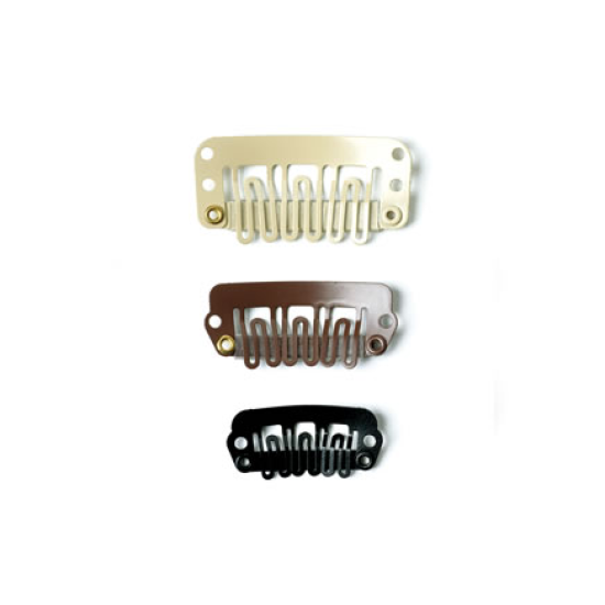 Tressz csat szőke L 32mm 4db - hajhosszabításhoz fodrászkellék Tressz csat szőke L 32mm 4db - hajhosszabításhoz fodrászkellék