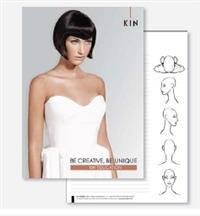 KIN Cosmetics vendég hajfestését dokumentáló hajfestőlap jegyzet tömb A4 méretben /10lap