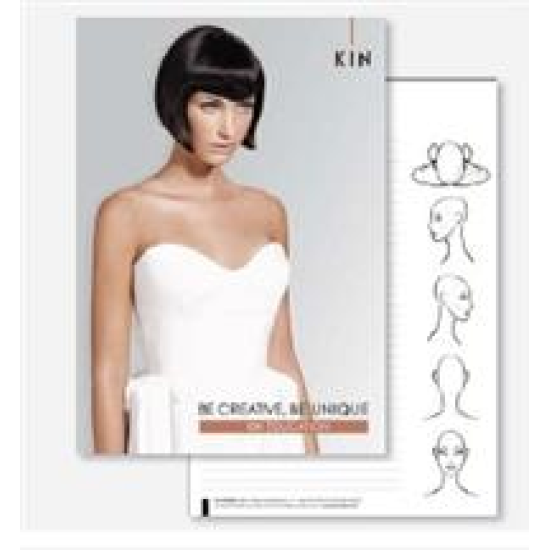 KIN Cosmetics vendég hajfestését dokumentáló hajfestőlap jegyzet tömb A4 méretben /10lap KIN Cosmetics vendég hajfestését dokumentáló hajfestőlap jegyzet tömb A4 méretben /10lap