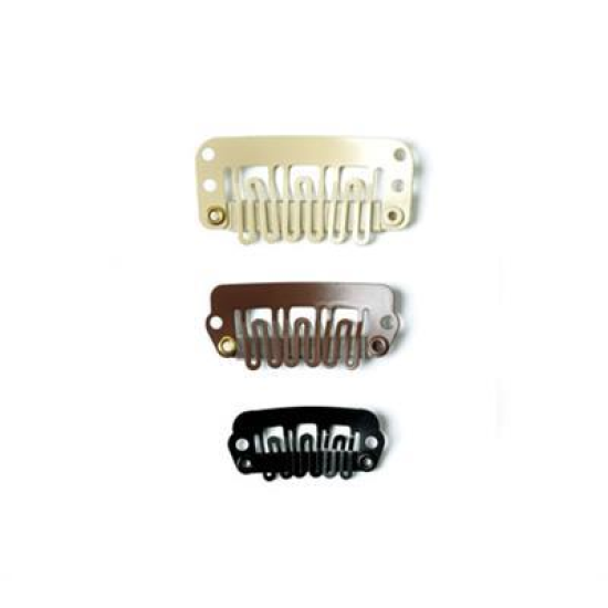 Tressz csat világos barna L 32mm 4db Tressz csat világos barna L 32mm 4db