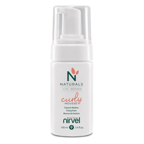 Nirvel Naturals Curly alkoholmentes hajtógáz nélküli hajgöndörítő hab 93% természetes összetevővel