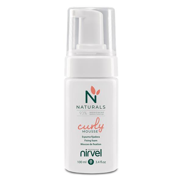 Nirvel Naturals Curly alkoholmentes hajtógáz nélküli hajgöndörítő hab 93% természetes összetevővel