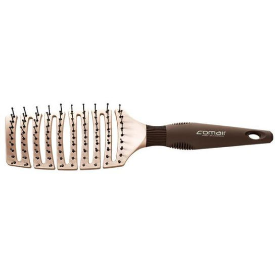 Főnöző hajkefe rugalmas ívelt fejjel Aranyos színnel Flexi Premium 7001218 Főnöző hajkefe rugalmas ívelt fejjel Aranyos színnel Flexi Premium 7001218