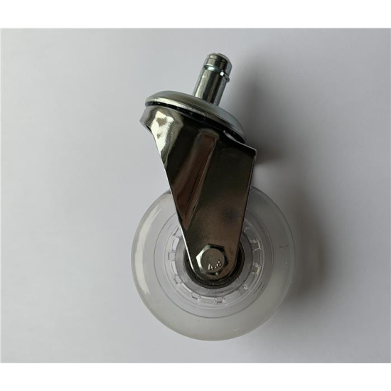 Forgószék kerék fém csapággyal erős fémtartóval színtelen Design kerékkel