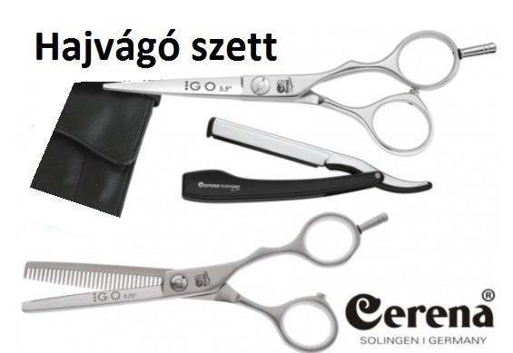 Solingen olló és borotva szett táskával GO5.5 holster