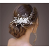 Menyasszonyi - esküvői - party hajdísz csillogó gyöngyökkel 17×9cm