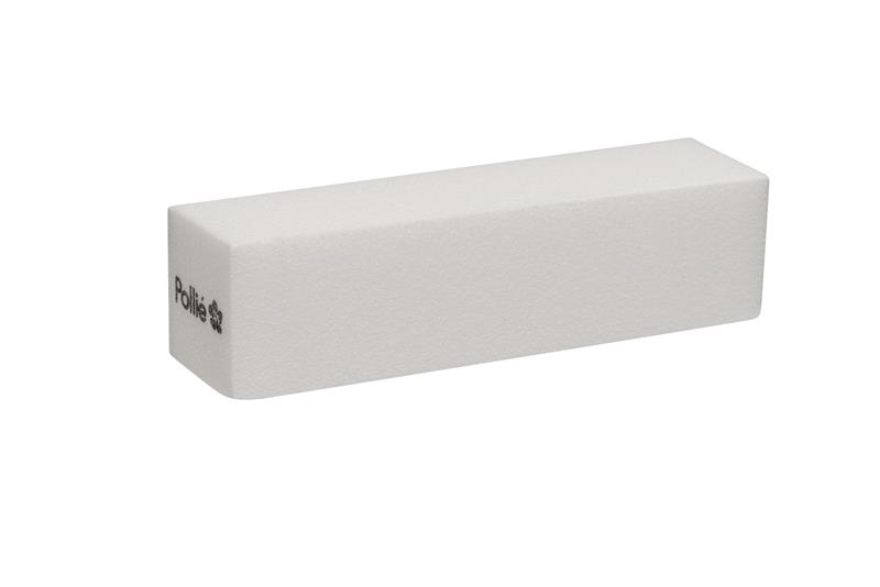 Körömreszelő buffer 2,5×2,5×9,7cm fehér - 120/120/120/120 4oldalú