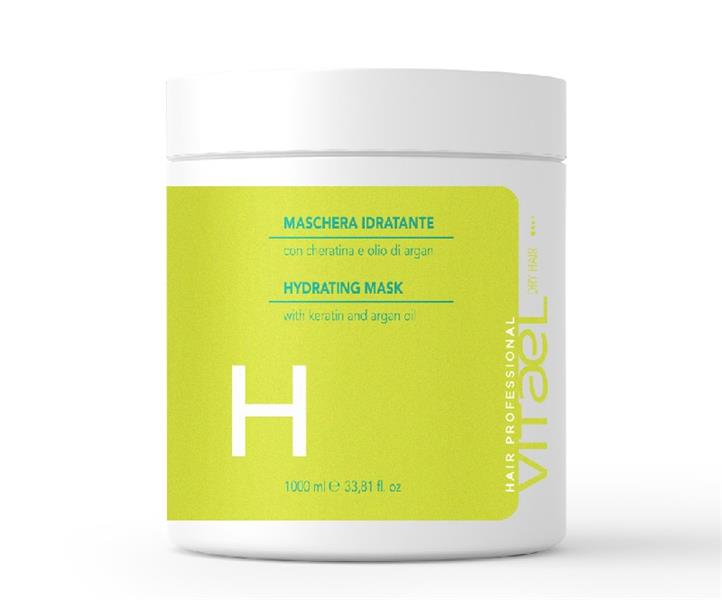 Vitael Hydrating Mask keratinos argánolajos hidratáló hajpakolás száraz és festett hajra 1000ml