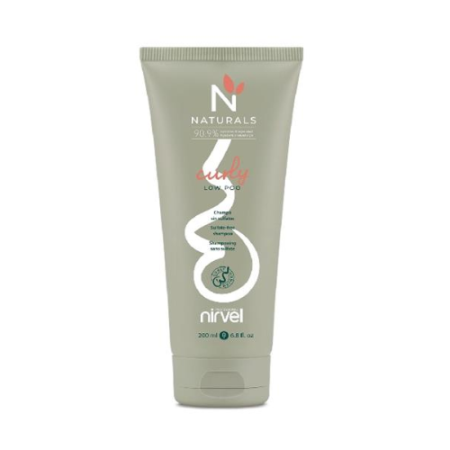 Nirvel Naturals Curly Low Poo szulfátmentes sampon göndör hajra 90% természetes összetevővel