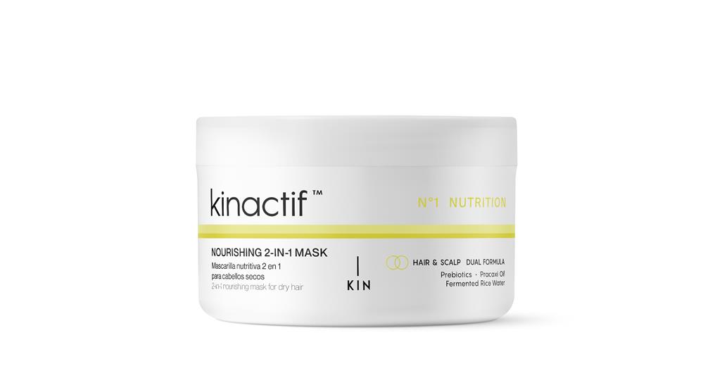 Kinactif N1 Nutrition 2-In-1 Mask tápláló 2 az 1-ben hajkondicionáló és hajmaszk száraz hajra Preb..