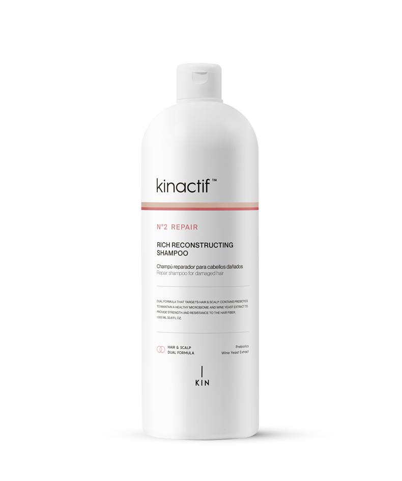 Kinactif N2 Repair mélyen regeneráló hajerősítő sampon sérült töredezett hajra Prebiotikumokkal 1000