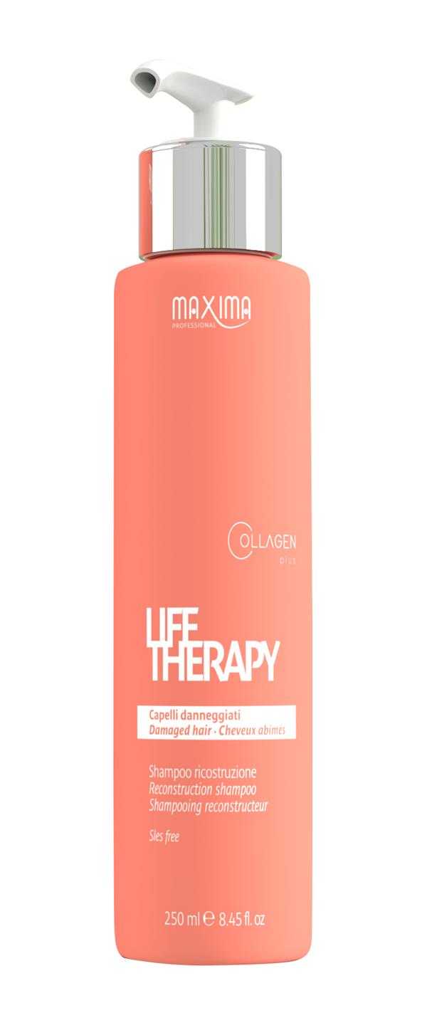 Maxima Life Therapy keratinos sampon erősen száraz töredezett hajra