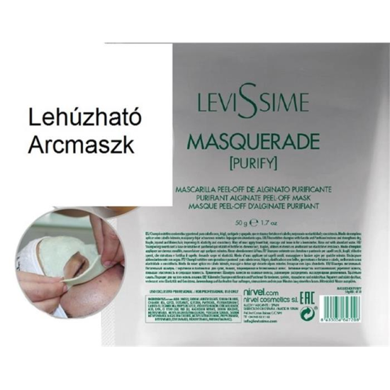 Levissime Purifi Alginat Peel-Off Mask Arctisztító alginát arcmaszk zsíros és kevert típusú arcbőrre Levissime Purifi Alginat Peel-Off Mask Arctisztító alginát arcmaszk zsíros és kevert típusú arcbőrre