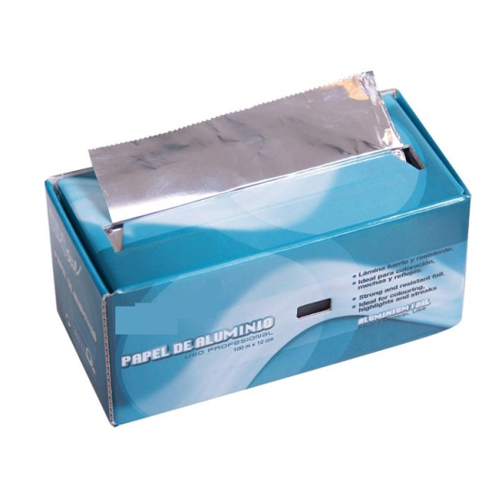 Alu Melírfólia tépős dobozban 12cm×50m ezüst színű fodrászkellék