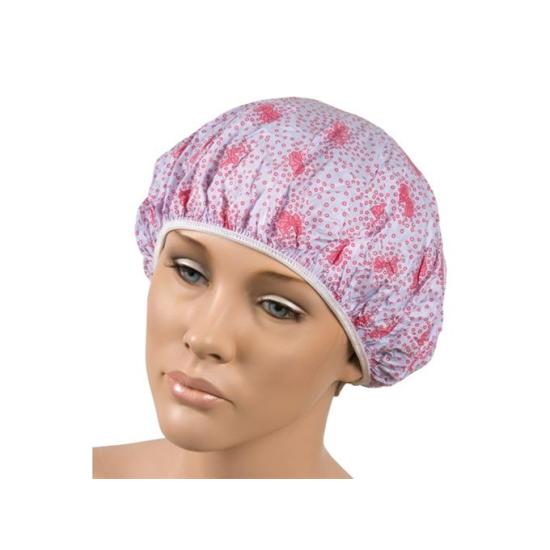 Fodrászkellék Fürdősapka gumival PVC-ből daueroláshoz 3040028 vagy 01542 piros mintával