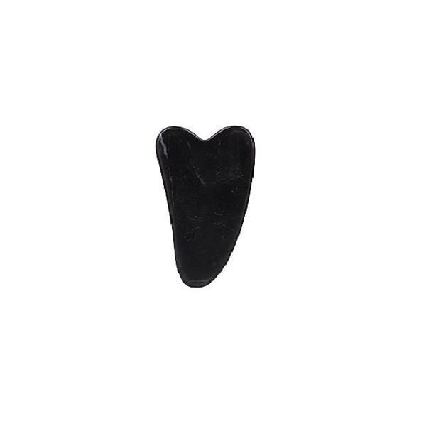 Gua sha arcmasszírozó fekete nefrit - Lewer582135