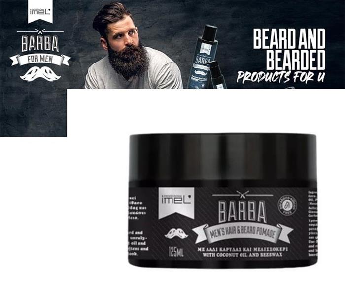 Imel Barber Hair Pomade szakáll és hajfény paszta erős tartással - VEGÁN - SZILIKON MENTES