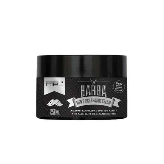 Imel Barber Shaving Cream borotvakrém arcápolókkal