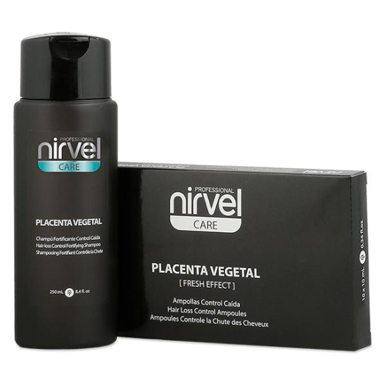 Nirvel Placenta Vegetal Hajhullás elleni és hajerősítő csomag növényi placentával