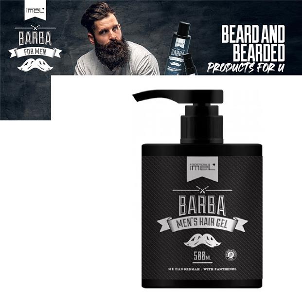 Imel Barber Hair Gel hajzselé erős tartással - IMEL Athén - VEGÁN - PARABÉN MENTES