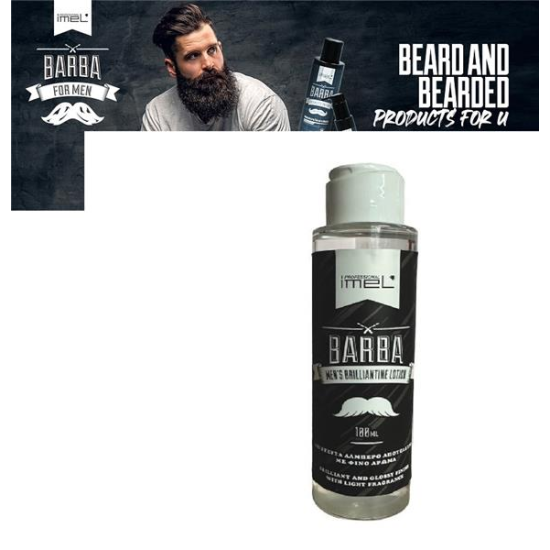 Imel Barber Brilliantine Lotion hajfény férfi hajra szakállra bajuszra IMEL Athén