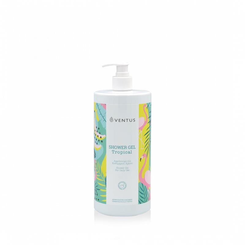 Ventus Shower Gel Tropical – Tusfürdő trópusi gyümölcs és virág illattal 1000 ml