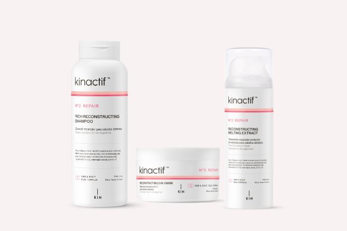 Kinactif N2 Repair Hajkezelés roncsolt töredezett hajra 3db hajápolóval