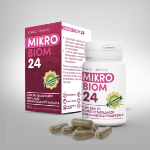 MikroBiom 24 élőflórát tartalmazó étrend-kiegészítő kapszula 30db