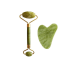 Arcmasszírozó roller és gua sha szett – zöld jade - Lewer811791