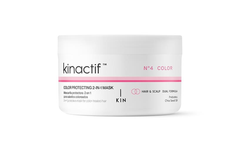 Kinactif N4 Color 2-In-1 Mask - 2 az 1-ben hajkondicionáló és hajmaszk festett hajra Prebiotikumok..