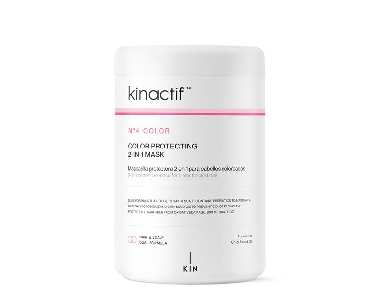 Kinactif N4 Color 2-In-1 Mask - 2 az 1-ben hajkondicionáló és hajmaszk festett hajra Preb.... 900ml