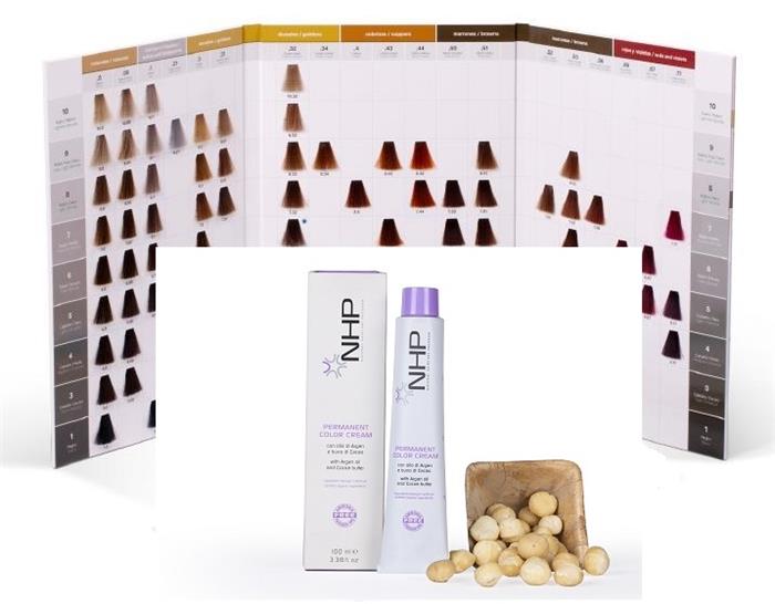 NHP - PPD Ammónia Paraben Rezolcinol mentes VEGÁN hajfesték hajszínskála