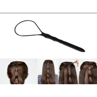 Hajfonat átfűző - kontyfűző hurok kontyok hajfonatok készítéséhez - frizura készítő fodrászkellék