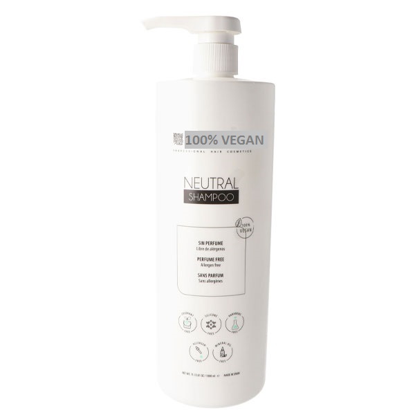 Illatmentes - Parfüm mentes Neutral Vegán sampon ideális pH-val érzékenyeknek is minden hajra 1000ml