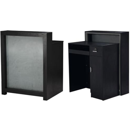 Wiss Recepciós fodrász pult fekete