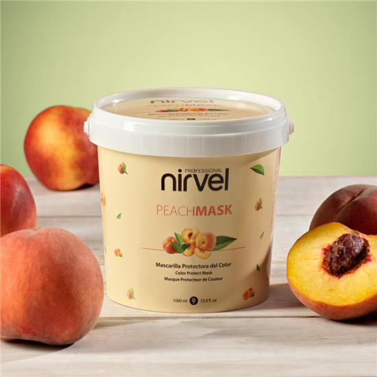 Nirvel Color Protect Peach Mask – őszibarackos hajszínvédő hajmaszk festett hajra 1000 ml
