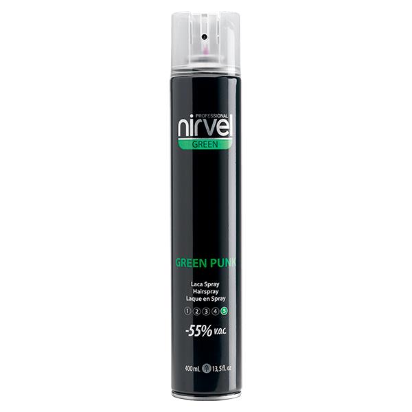 Nirvel Green Punk extra erős hajlakk -55%voc Green hajtógázzal