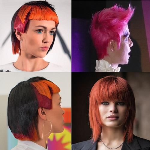 Maxima Plex Creative Colors extrém színű színes keratinos hajfesték használata hajszínezéshez