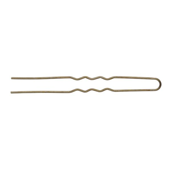 Babahajtű 85mm erős 150db - bronz színű fodrászkellék OR04538
