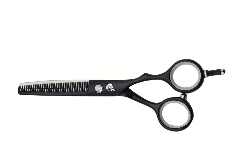Ritkító fodrász olló - texturizáló 5.5 Black Texurizer UN-Lions 7883824324