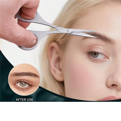 Szemöldök - szempilla nyíró olló újjtámasszal TCS-28719454125