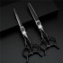 Hajvágó és Ritkító olló -Szett- 6.0 Samurai Black 440C Siccors