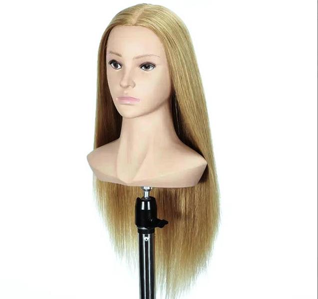 Fodrász vállas babafej íves vállakkal 55-60cm szőke kevert hajjal BVSSZ-43555679317