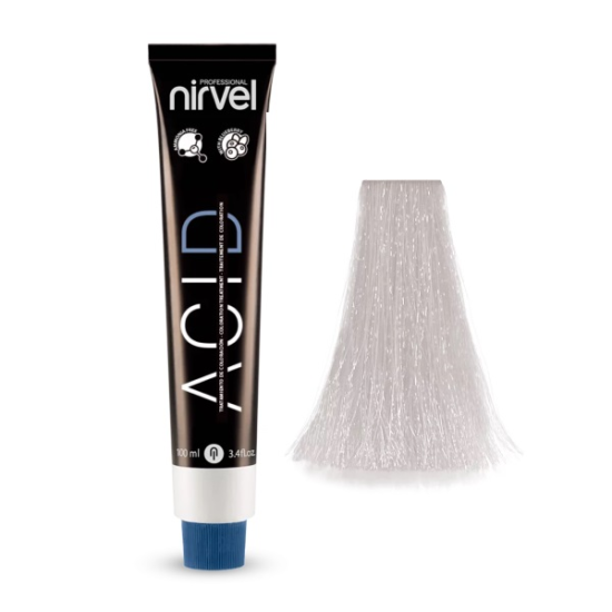 Nirvel ACID Color PPD-Ammónia mentes VEGÁN tartós hajszínező - 10.1 Nagyon világos acél szőke