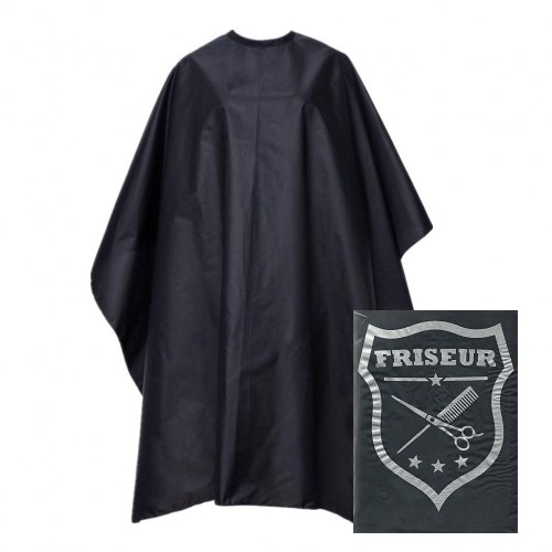 Elfogyott! - Fodrász beterítő hajvágó kendő logóval 115×135cm Friseur - sötétkék