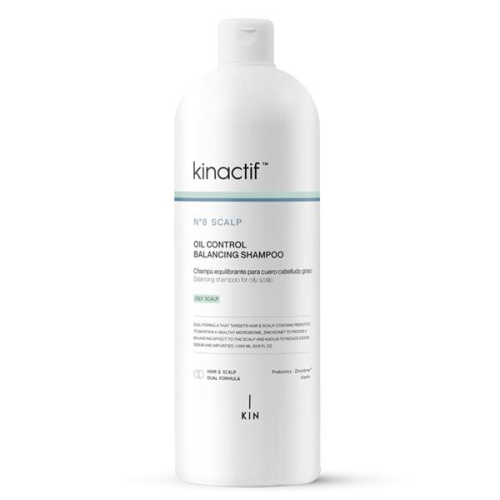Kinactif N8 Oil Control Balancing fodrász sampon zsíros hajra fejbőrre - kezeléséhez 1000ml