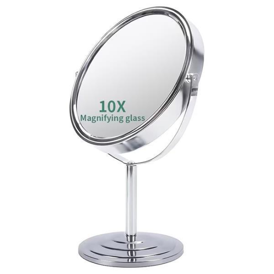 Kozmetikai tükör normál és 10 szeres nagyítású oldallal Professional Mirror